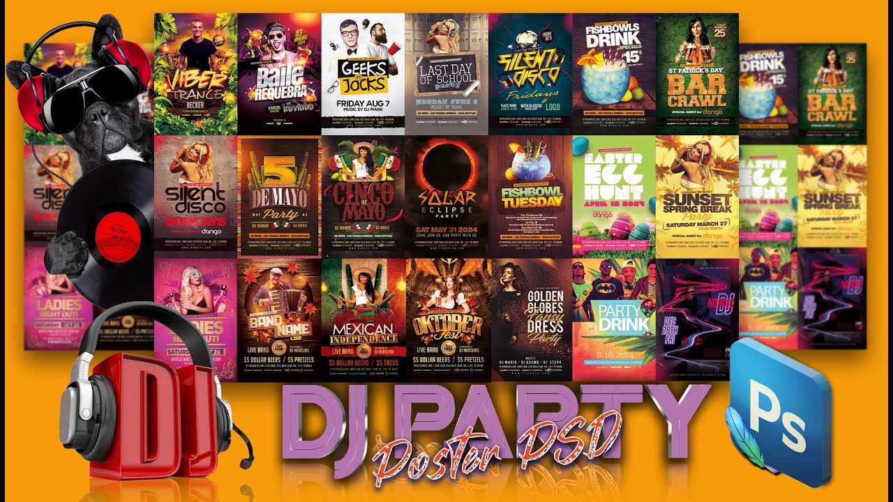 night party flyer template free download | Free Party Flyer Templates PSD
