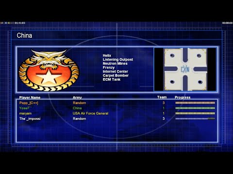2v2 CXN Pro Player C&C Generals Zero Hour