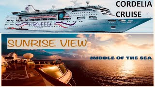 CRUISE TRAVEL || SUNRISE In Middle of the Ocean || 4K HDR