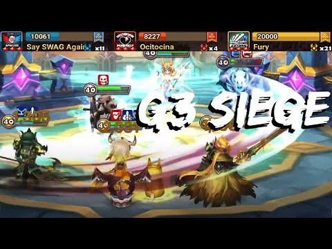 How to COUNTER Tian Lang, Molly, Theomars! vs. Ocitocina and Fury (G3 Siege - Summoners War)