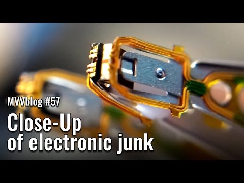 Close Up of electronic junk