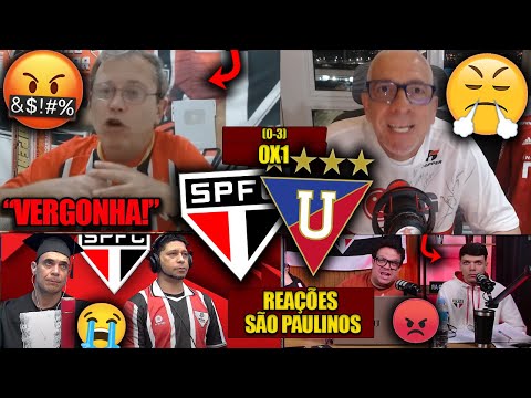 REAÇÕES dos SÃO PAULINOS - SÃO PAULO 0X1 LDU - LIBERTADORES 2025 - REACT VAMOS RIR DO TRICOLOR!
