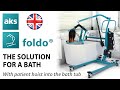 foldo Hebe- und Schwenklifter an der Badewanne