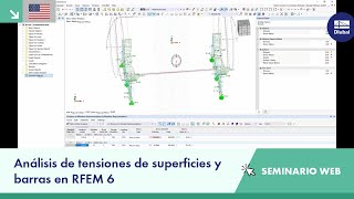 Análisis de tensiones de superficies y barras en RFEM 6