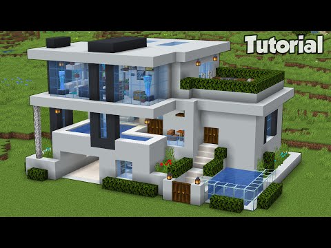 Minecraft: How to Build a Modern House Tutorial (Easy) #37