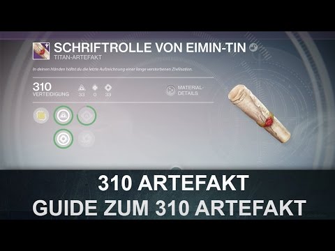 Destiny: 310 Artefakt Guide / 310 Artefakt