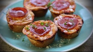Back to School Recipes - How to Make Easy Pepperoni Pizza Muffins