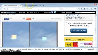 UFO SOCIAL MEDIA STORM OVER "HOLE PUNCH CLOUD" IN STOCKTON, CALIFORNIA