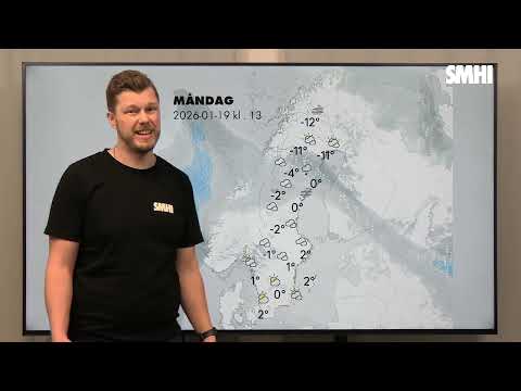 Väderprognos v. 4 mån-ons