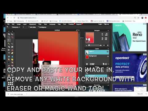 Magic Wand Tool and Quick Poster Creation [Pixlr Tutorial]