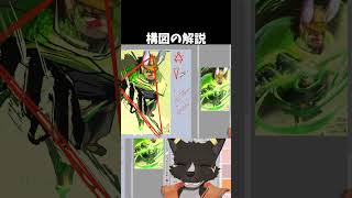 【添削】構図の感覚の話　 #描き方 #ケモノ #vtuber　#イラスト　ケモノの描き方