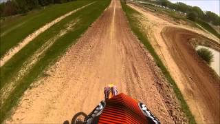 preview picture of video 'A Round on the Motocross Track in Körmend 2014 with a GoPro (KTM 350 sx-f)'