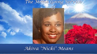 The Home Going Service of Akiva Nicki Means