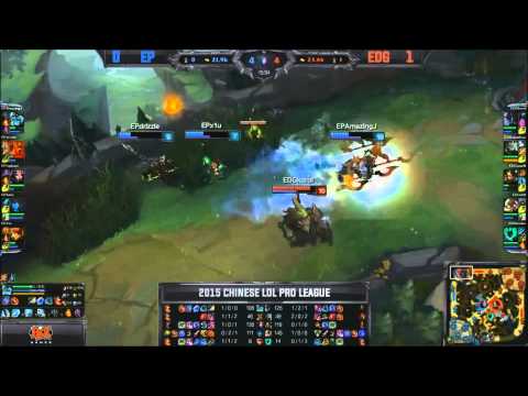 EDG Korol Tank Maokai 1v3 2015 LPL SPRING