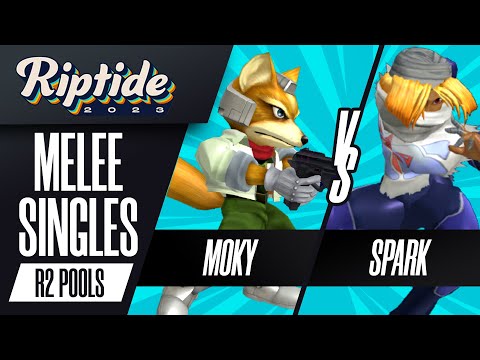 moky (Fox) vs Spark (Sheik) - Melee Singles Round 2 Pools - Riptide 2023