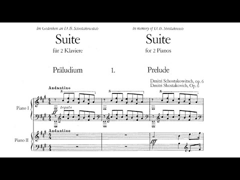 Dmitri Shostakovich - Suite for Two Pianos in F-Sharp Minor, Op. 6
