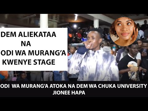 ODI WA MURANG'A ABEBA DEM WA CHUKA KWA STAGE BAADA YA KUKATAA NAYE