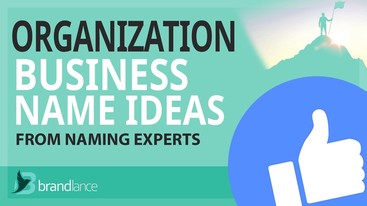 Best Organization Business Name Ideas Suggestions | Brand Names Generator