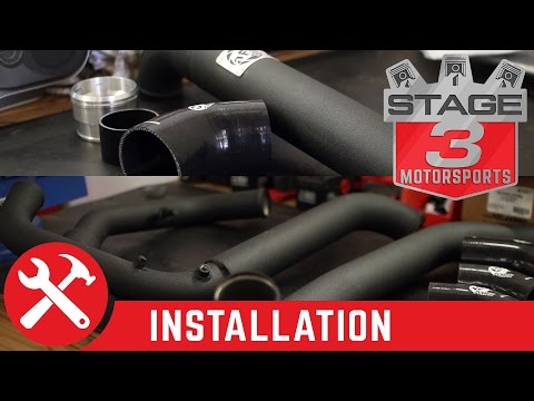 2015-2016 F-150 3.5L EcoBoost aFe 3" Bladerunner Intercooler Tubing Package Install
