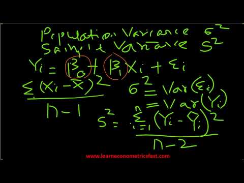 Understanding Least Square Estimator of Variance (σ²) | SSR, RSS, and MSE Explained