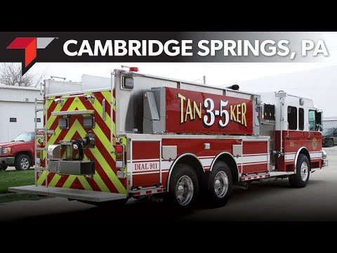 Cambridge Springs, Pennsylvania, Toyne Pumper Tanker/Tender Apparatus Delivery Video