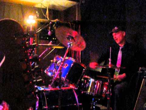 Jack playing drums during 'In Bloom' at the Terminal Bar November 16, 2012