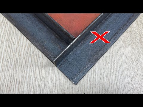 Few people know the fastest and most accurate trick for cutting 90 degree angle iron