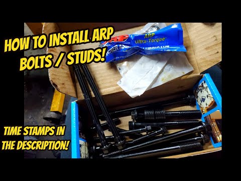 HOW TO: Install ARP Hardware (Bolts, And Studs on all engines) Honda B-Series / LS Shown!