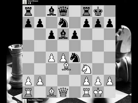 Harry Nelson Pillsbury vs Simon Winawer, Budapest HUN, 20.10.1896