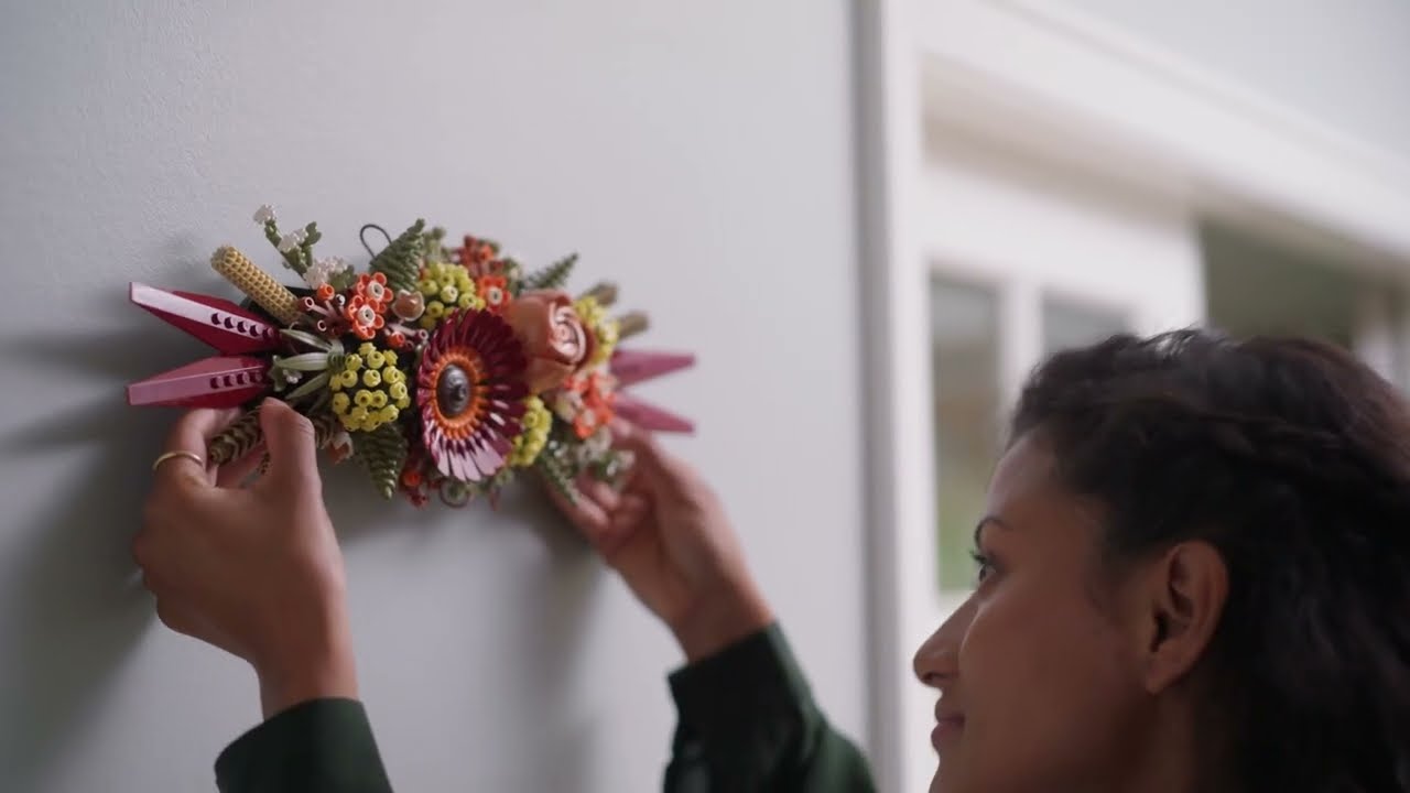 Ikony LEGO - dekorácie zo sušených kvetov