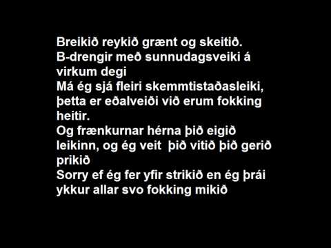 Hvítir Skór ft. Erpur og Ásgeir Trausti TEXTI