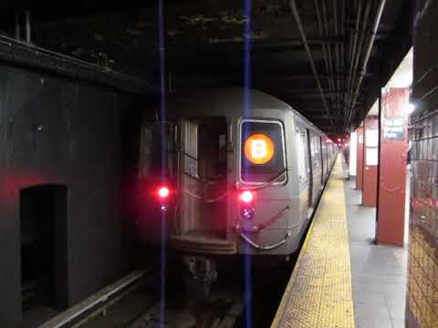 B train at 42nd Street-Bryant Park