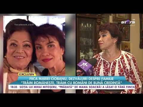 Fiica Mariei Ciobanu, dezvăluiri despre familie