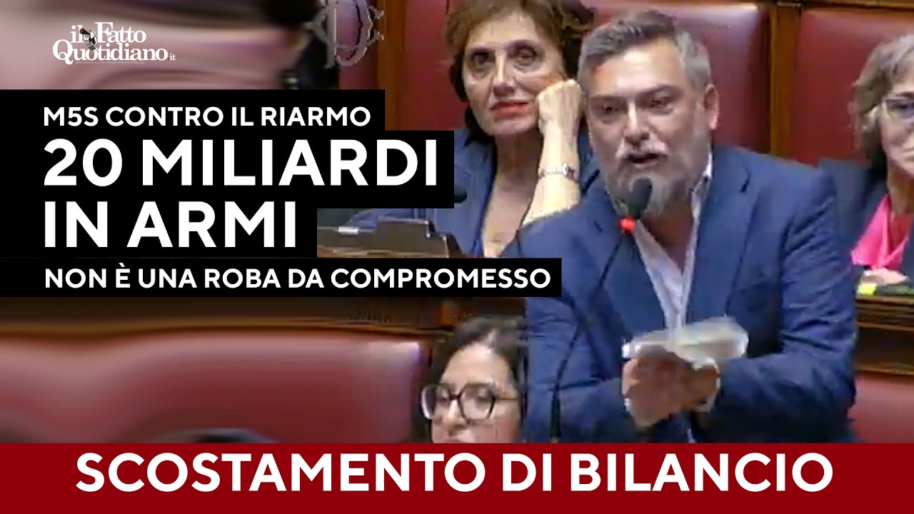 Ricciardi avverte il Pd: "20 miliardi in armi? Non è roba da compromessi"