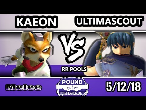 Pound Underground - Kaeon (Fox) Vs. AH | UltimaScout (Marth) - Smash Melee Round Robin Pools