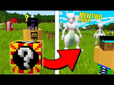 Minecraft ITA - i LUCKYBLOCK dei POKEMON SHINY LEGGENDARI trovo MEWTWO!