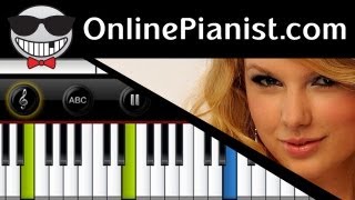 Taylor Swift - Red - Piano Tutorial