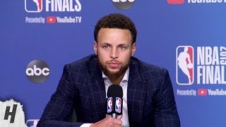 Download the video "Stephen Curry Postgame Interview - Game 5 | Warriors vs Raptors | 2019 NBA Finals"