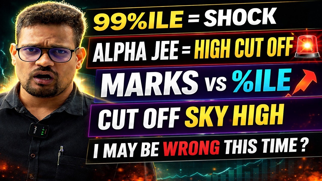 JEE Mains 2026 Marks vs Percentile UPDATED 🔥 | Alpha JEE  Cutoff Shock