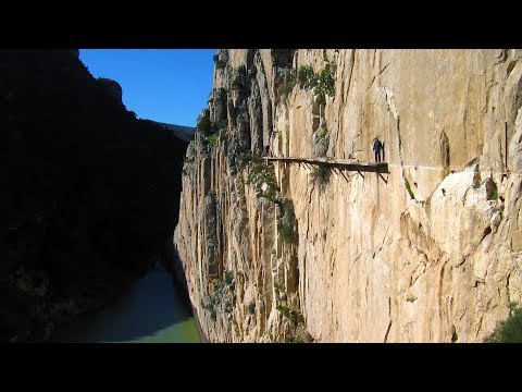El Camino del Rey before the  2015 restoration