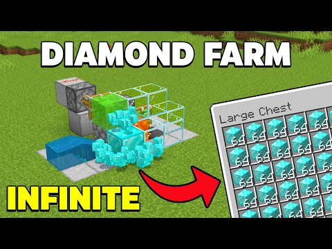 INFINITE Diamond Farm in Minecraft Bedrock 1.21! (glitch)