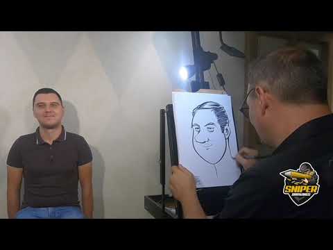 Caricature di Federico Cecchin © - Sniper Drawings