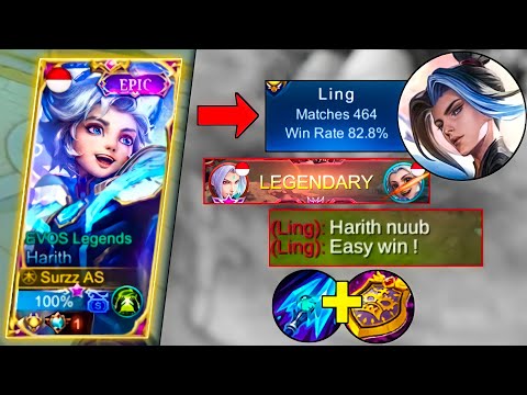GLOBAL HARITH VS AGGRESSIVE PRO LING | HARIYH BEST BUILD + HARITH GAMEPLAY - MOBILE LEGENDS