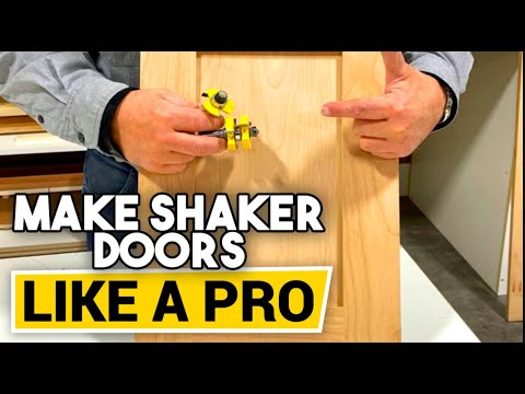 YouTube video about Create Stunning Shaker Cabinet Doors Easily
