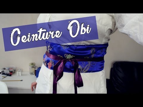 {DIY} Faire une Ceinture Obi ~ Facile/Easy - YouTube