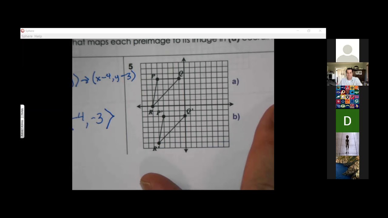 Day 64- Geometry Transformations: Translations, Reflections, Rotations and Dilations
