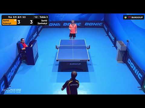 20:05 Serhii Kalenyk - Serhii Zavinskyi 14.08.2023 TT Euro.Cup Ukraine Professional. TABLE 3