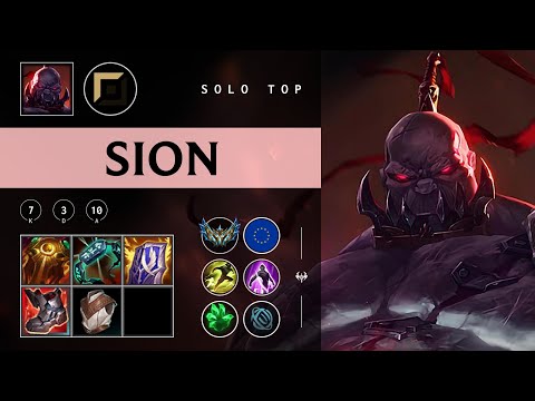 Sion Top vs Yasuo - EUW Challenger Patch 25.24