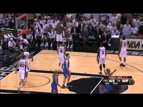 Kevin Durant 27 points vs San Antonio Spurs full highlights GM5 WFC NBA Playoffs 2012.06.04