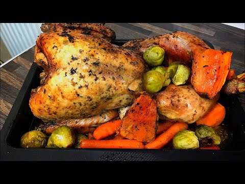 Five Kg Turkey Roasted With Gravy Recipe And Roast Vegetable Christmas Special By Yasmin's Cooking Video